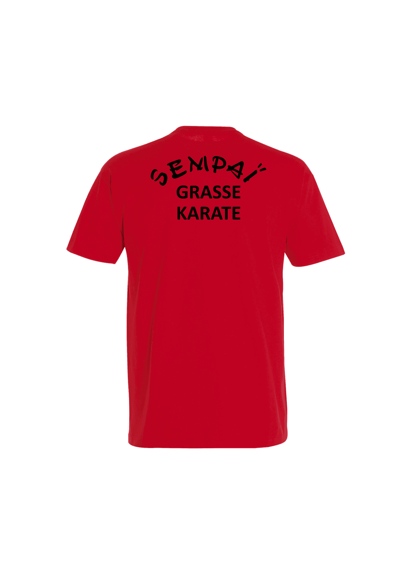 T-shirt Rouge 190g Enfant 011 SEMPAI GRASSE KARATE - SGK11-IMPERIALKIDROUGEDOS